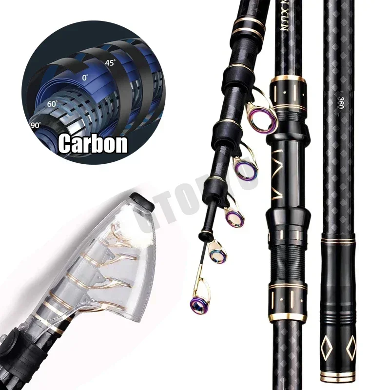 Fishing Rod Surf - 2.1m 2.7m 3.6m 4.5m Canna da